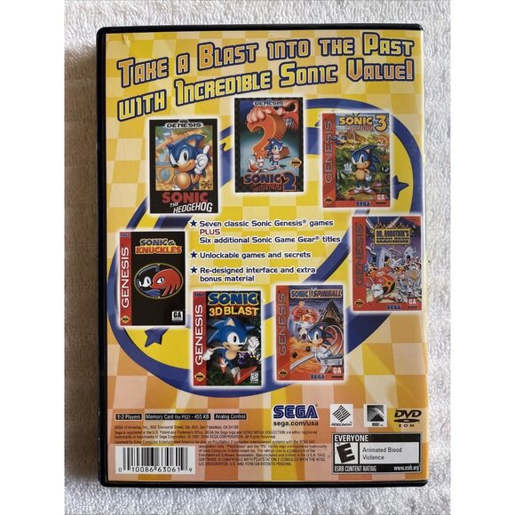 Sonic Mega Collection Plus (Sony PlayStation 2, 2004) - Picture 2 of 4